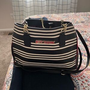 Betsy Johnson satchel with shoulder strap